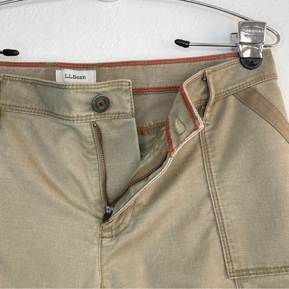 L.L. Bean Khaki Skinny Outdoor Pants Size 10 - Picture 2 of 9